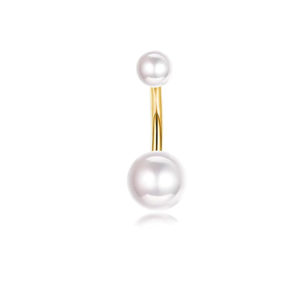 Pearl Belly Piercing
