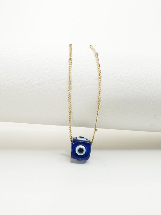 Eye square necklace