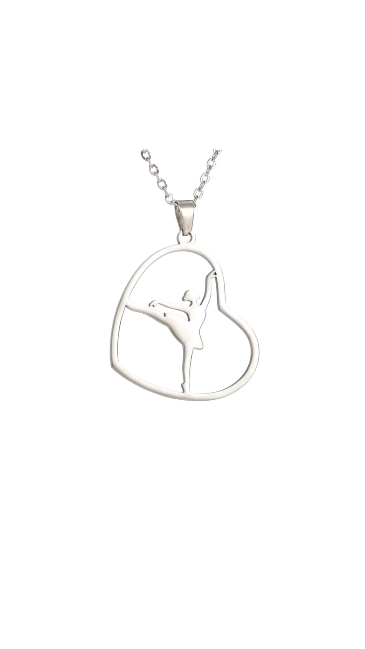 Ballerina heart necklace