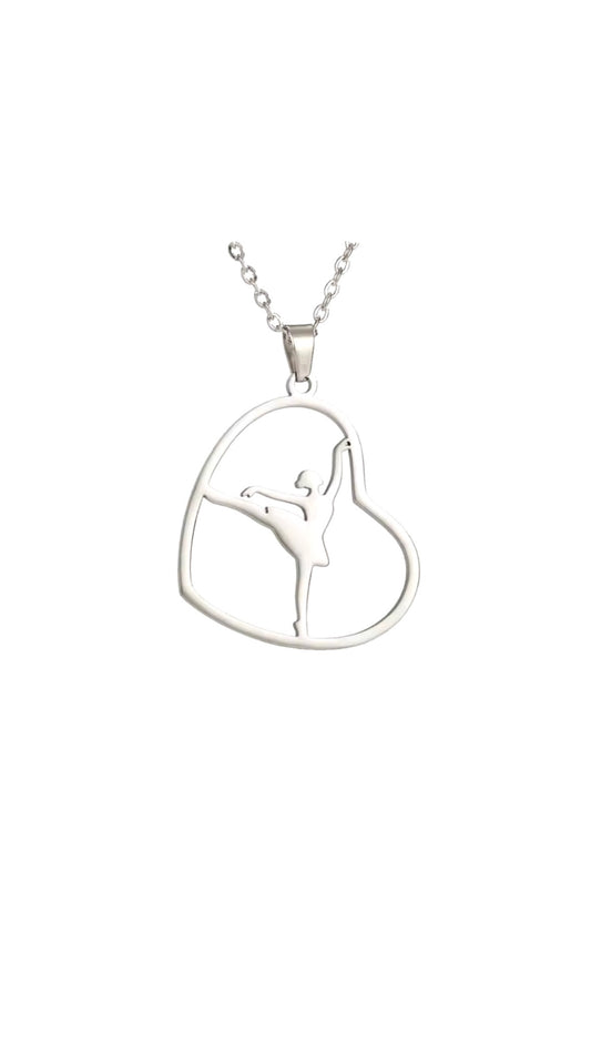 Ballerina heart necklace