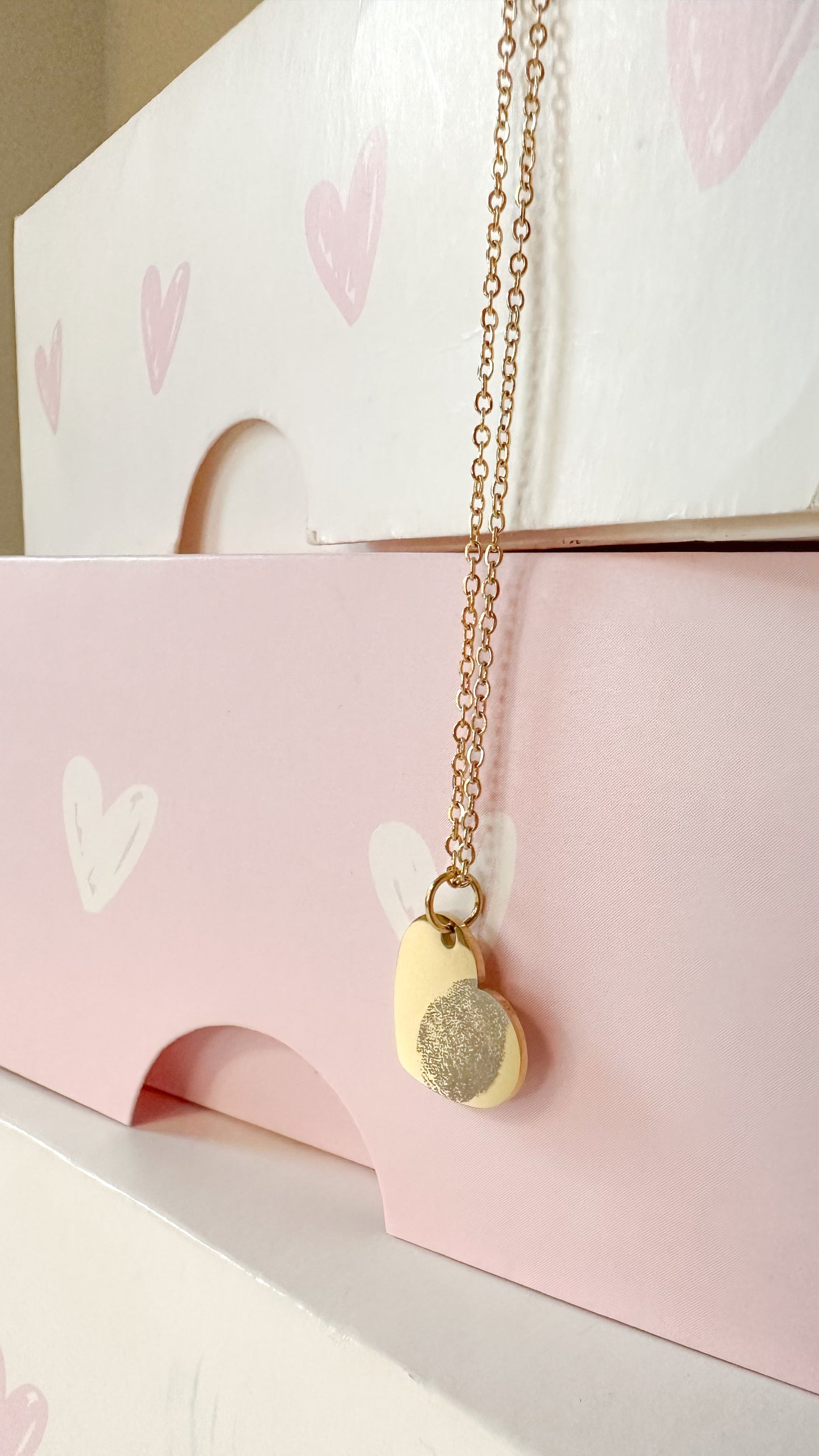 Heart fingerprint Necklace