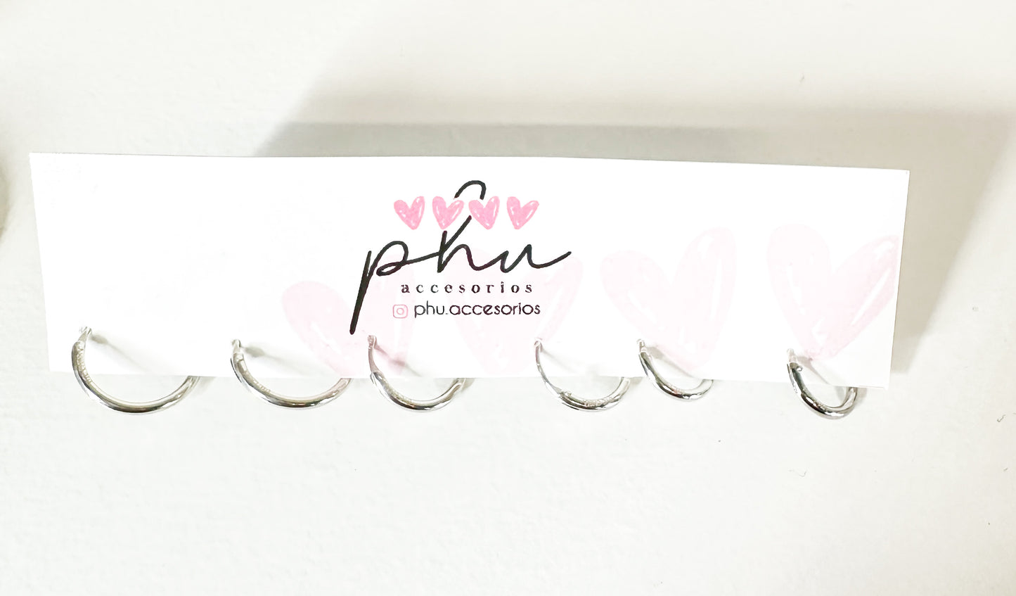 Set Silver Hoops