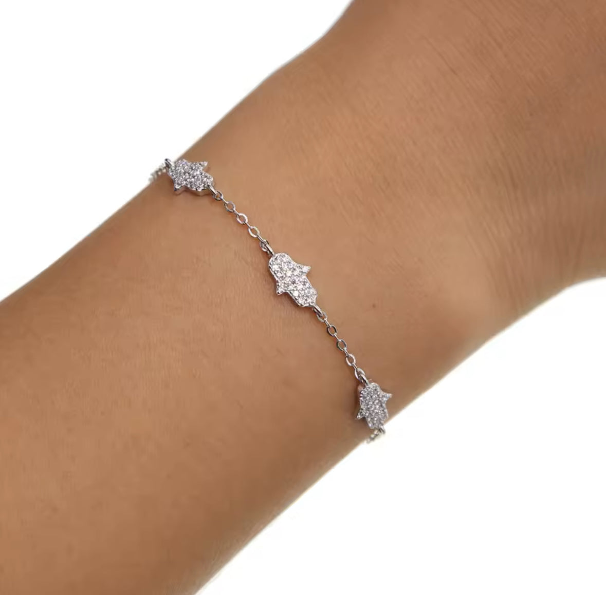 Bracelet hamsa Silver