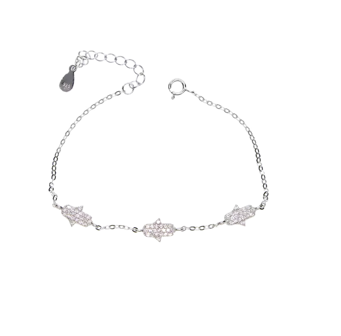 Bracelet hamsa Silver