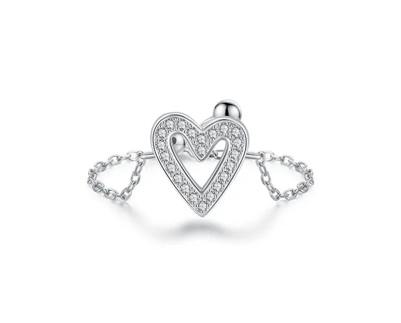 Ring Heart Adjustable