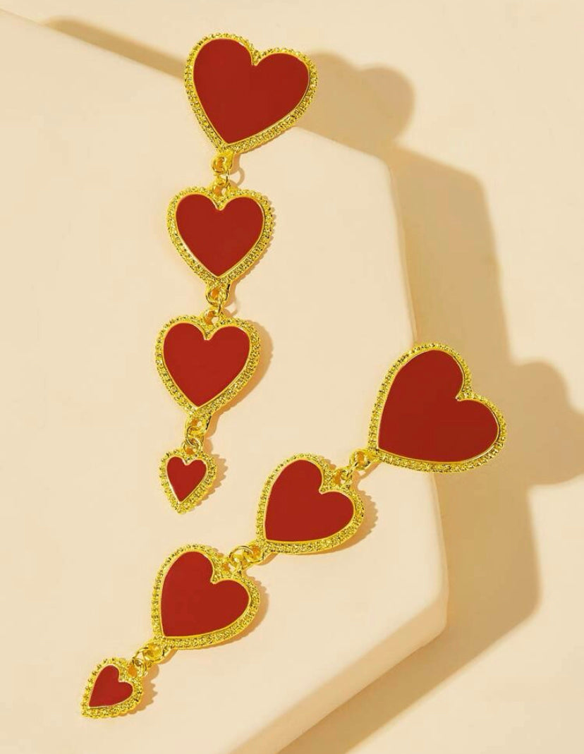 Hearts earrings