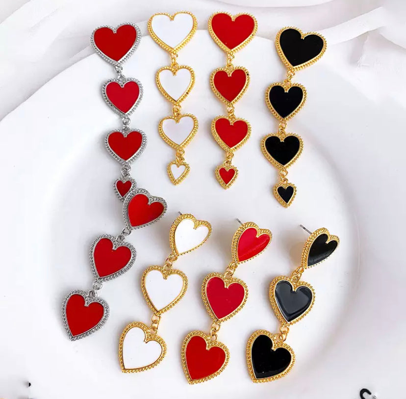 Hearts earrings